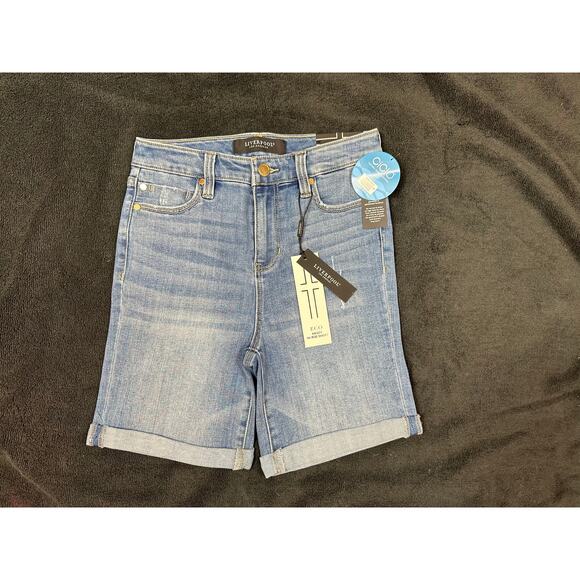 Liverpool Marley Girlfriend Shorts - Monet - size 0/25 - Picture 6 of 14